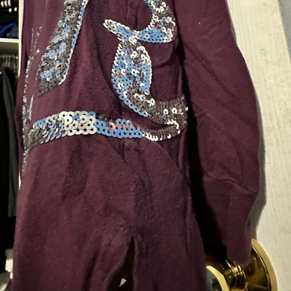 PINK long sleeve sequin shirt.👚 - Picture 4 of 6